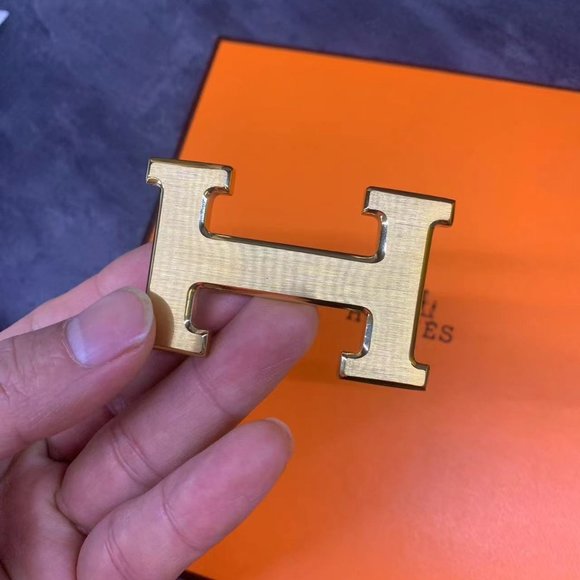 Hermes H Belt with Gold Buckle main image 5